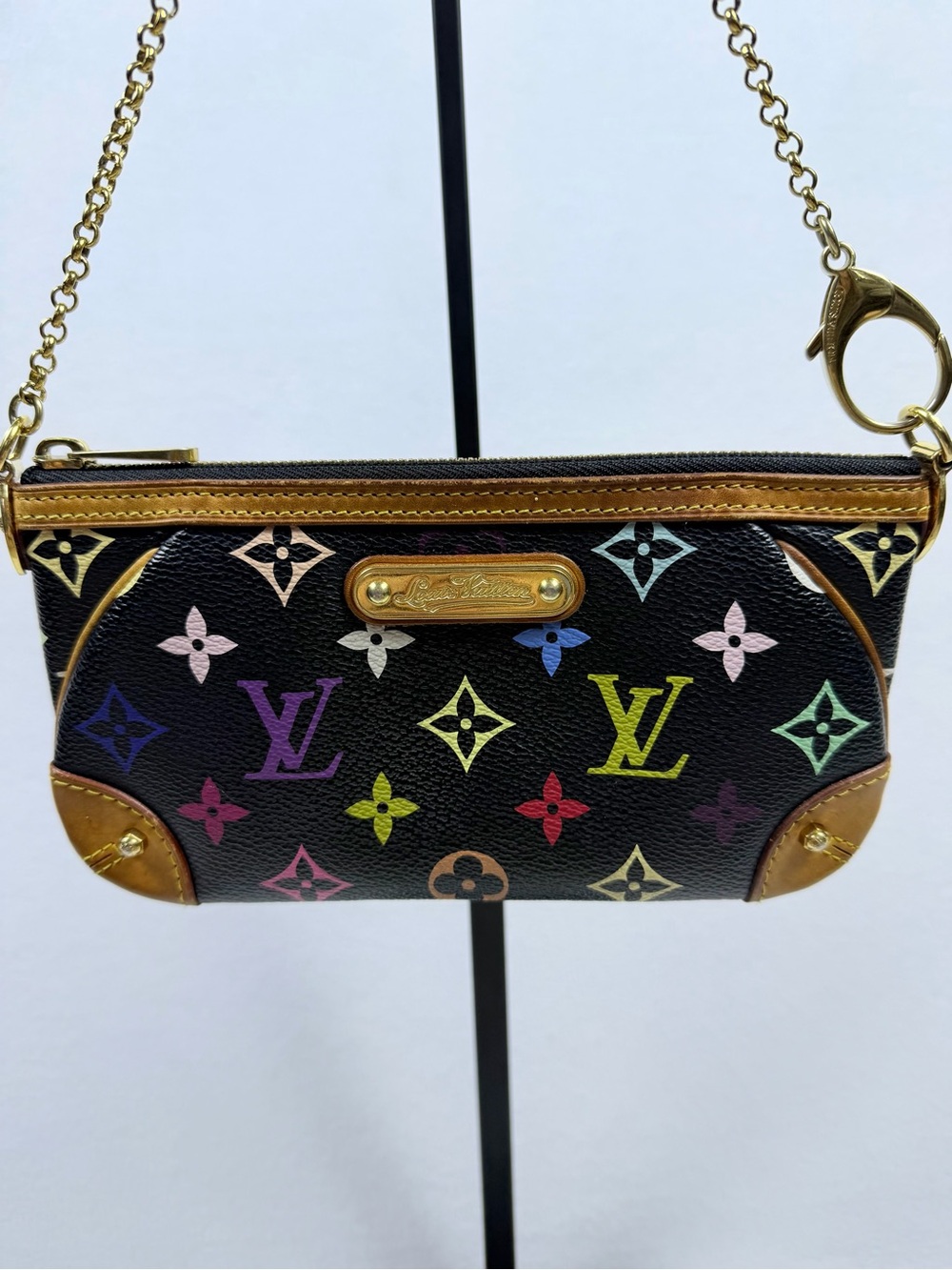 Louis Vuitton Monogram Multicolor Murakami Black Milla Pochette MM Full Set - Picture 3 of 16